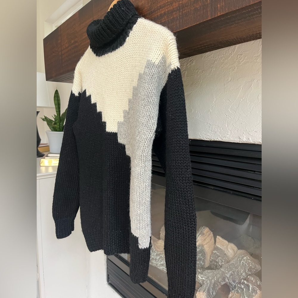Vintage 80s Nordic Wool Ski Sweater | Coastal Après Ski Knit | Country Rhodes - Picture 7 of 8